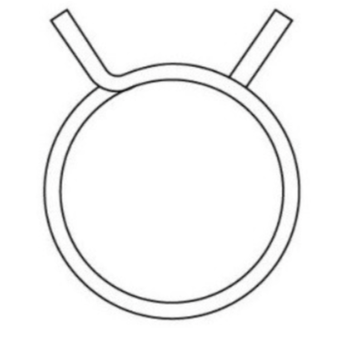 Hose Clamp 5/8" OD - 5/16" ID hose