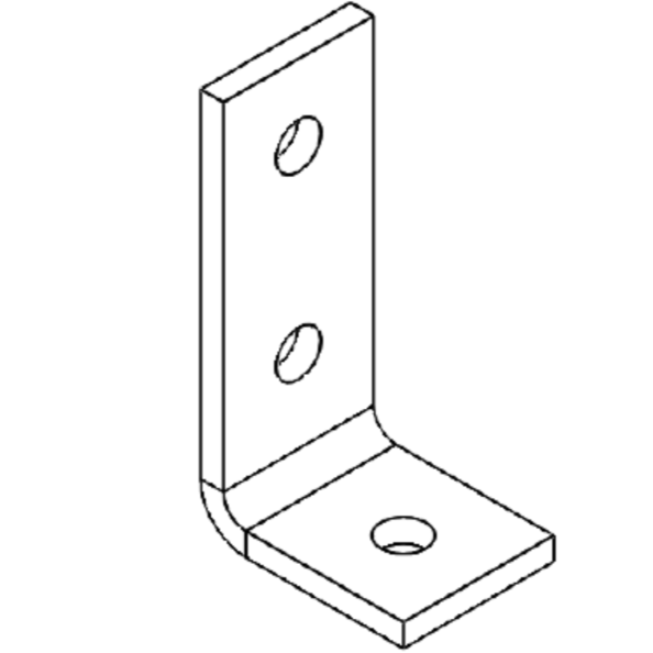 Bracket left / right lower barn door frame