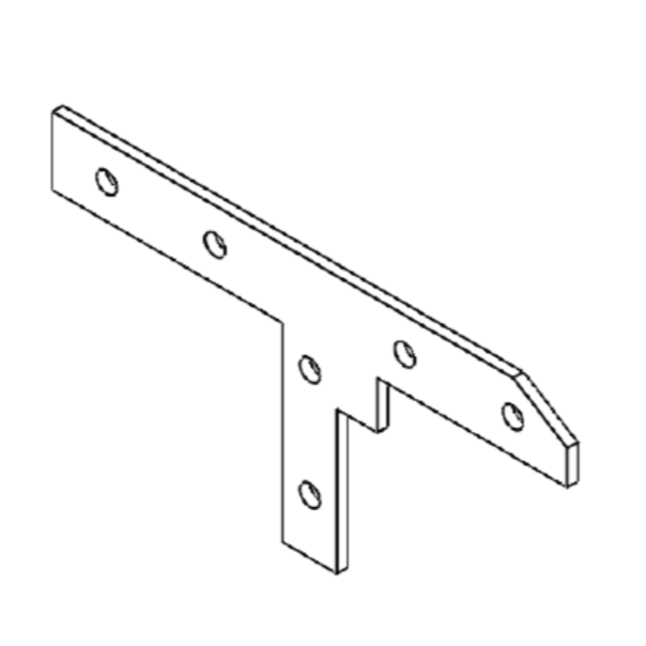 Bracket left / right upper barn door frame